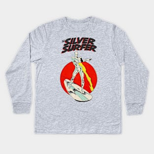 The Silver Surfer // Movie Retro Kids Long Sleeve T-Shirt